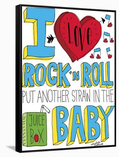 I love Rock n Roll-Elizabeth Caldwell-Framed Stretched Canvas