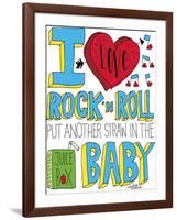 I love Rock n Roll-Elizabeth Caldwell-Framed Giclee Print