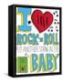 I love Rock n Roll-Elizabeth Caldwell-Framed Stretched Canvas