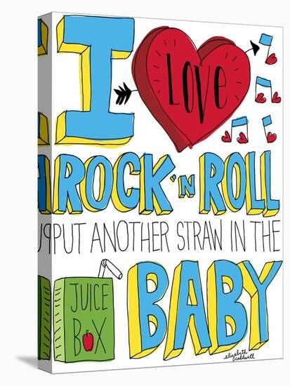 I love Rock n Roll-Elizabeth Caldwell-Stretched Canvas