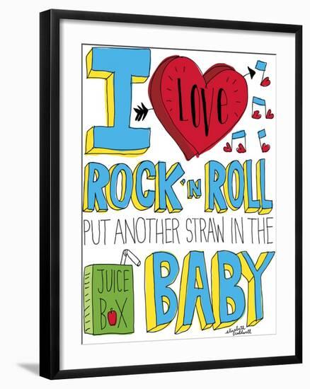 I love Rock n Roll-Elizabeth Caldwell-Framed Giclee Print