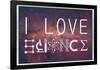 I Love Science (Milky Way)-null-Framed Poster