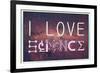 I Love Science (Milky Way)-null-Framed Art Print