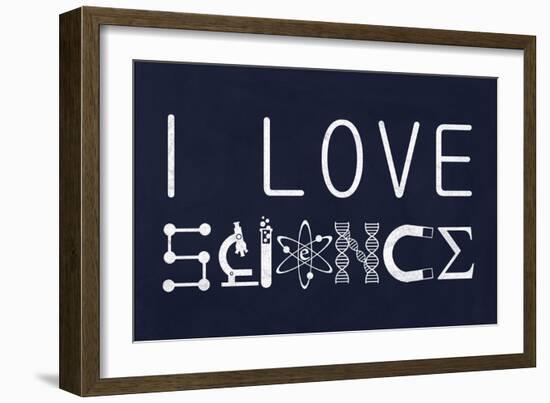 I Love Science-null-Framed Art Print