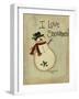 I Love Snowmen-Debbie McMaster-Framed Giclee Print