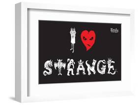 I Love Strange-Emily the Strange-Framed Photographic Print
