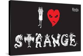 I Love Strange-Emily the Strange-Stretched Canvas