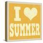 I Love Summer Poster-radubalint-Stretched Canvas