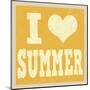 I Love Summer Poster-radubalint-Mounted Art Print