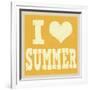 I Love Summer Poster-radubalint-Framed Art Print