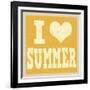 I Love Summer Poster-radubalint-Framed Art Print