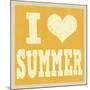 I Love Summer Poster-radubalint-Mounted Art Print