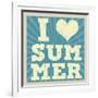 I Love Summer Poster-radubalint-Framed Art Print