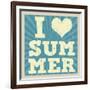 I Love Summer Poster-radubalint-Framed Art Print