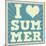 I Love Summer Poster-radubalint-Mounted Art Print