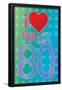 I Love the 80's (Heart)-null-Framed Poster
