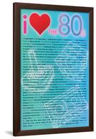 I Love the 80s Greatest Movie Quotes-null-Framed Poster