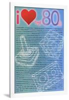 I Love the 80s Greatest Quotes Movie Poster Print-null-Framed Poster