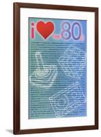 I Love the 80s Greatest Quotes Movie Poster Print-null-Framed Poster