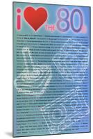 I Love the 80s Greatest Quotes Movie Poster Print-null-Mounted Poster
