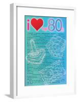 I Love the 80s Greatest Quotes Movie Poster Print-null-Framed Poster