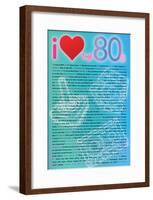 I Love the 80s Greatest Quotes Movie Poster Print-null-Framed Poster