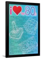 I Love the 80s Greatest Quotes Movie Poster Print-null-Framed Poster