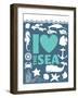 I Love The Sea-null-Framed Giclee Print