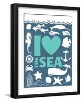 I Love The Sea-null-Framed Giclee Print