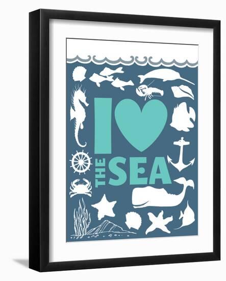 I Love The Sea-null-Framed Giclee Print