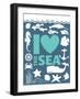 I Love The Sea-null-Framed Giclee Print