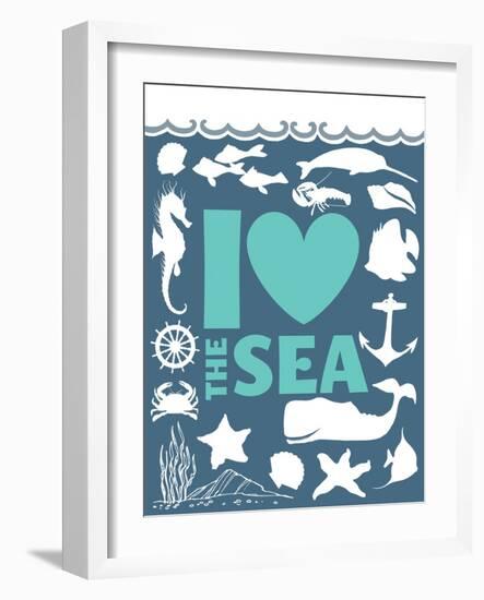 I Love The Sea-null-Framed Giclee Print