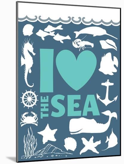 I Love The Sea-null-Mounted Giclee Print