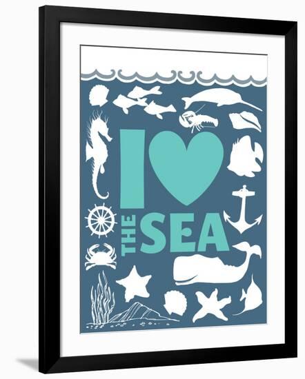 I Love The Sea-null-Framed Giclee Print