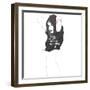 I love the way you take your clothes off-Manuel Rebollo-Framed Art Print