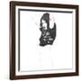 I love the way you take your clothes off-Manuel Rebollo-Framed Art Print