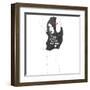 I love the way you take your clothes off-Manuel Rebollo-Framed Art Print