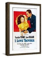 I Love Trouble, 1948-null-Framed Art Print