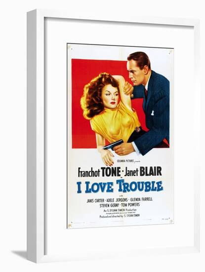 I Love Trouble, 1948-null-Framed Art Print