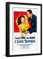 I Love Trouble, 1948-null-Framed Art Print