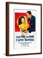 I Love Trouble, 1948-null-Framed Art Print