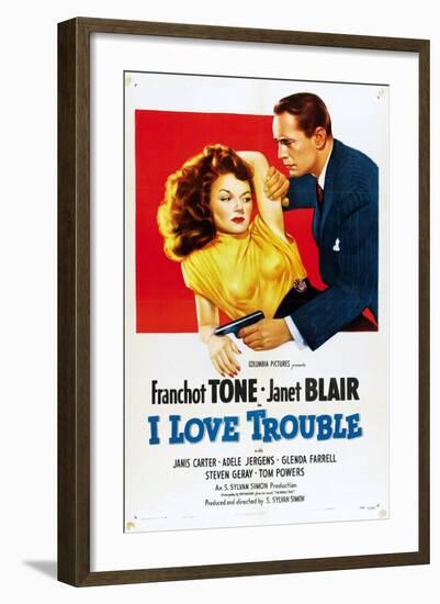 I Love Trouble, 1948-null-Framed Art Print