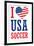 I Love USA Soccer (World Cup) Sports-null-Framed Art Print