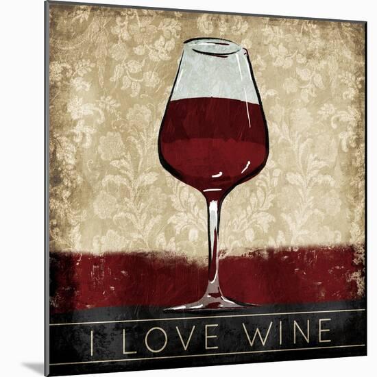 I Love Wine-OnRei-Mounted Art Print