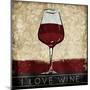 I Love Wine-OnRei-Mounted Art Print