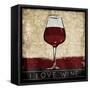 I Love Wine-OnRei-Framed Stretched Canvas