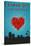 I Love You Albuquerque, New Mexico-Lantern Press-Stretched Canvas