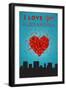 I Love You Alexandria, Virginia-Lantern Press-Framed Art Print
