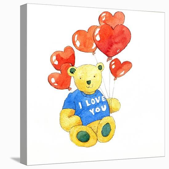 I love you bear - balloon, 2011-Jennifer Abbott-Stretched Canvas