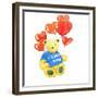 I love you bear - balloon, 2011-Jennifer Abbott-Framed Premium Giclee Print